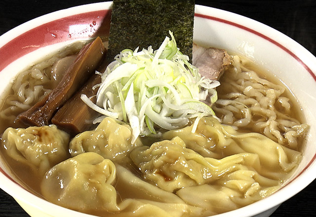 「らぁめん専門店髙はし」（奥州市胆沢）のワンタン麺